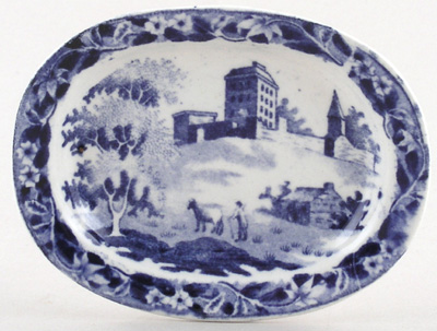 Toy Meat Dish or Platter c1845